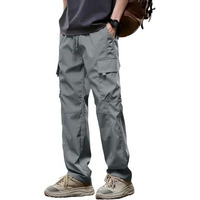 Lymio Men Cargo || Men Cargo Pants || Men Cargo Pants Cotton || Cargos For Men (Cargo-112-Grey-L)