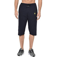 Vimal Jonney Cotton Blended Regular Fit Navy Blue 3/4Th Capri For Men-C1_Navy0001_L