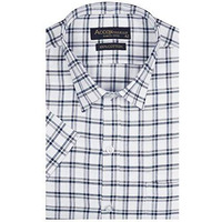 Accox Men's Half Sleeves Formal Regular Fit Cotton Check Shirt(Multi,Go547_42)