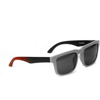 Hazon Premium Rubber Coated Goggles For Men | Polarized Sunglasses | Uv Protected Driving, Riding, Stylish, Anti Glare Glasses (Cp-Lux) (Grey-Red)
