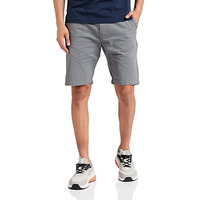 Amazon Brand - Symbol Men's Regular Fit Cotton Shorts (Ss17Trs11-04_Grey_32)