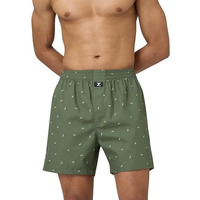 Xyxx Men Combed Cotton Inner Boxers, Relaxed Fit, Printed, Pack Of 1, Xybox107M, Wings Green, M