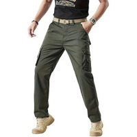 Lymio Men Cargo || Men Cargo Pants || Men Cargo Pants Cotton || Cargos For Men (Cargo-96-Green-L)