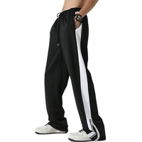 Jc Jump Cuts ||Loose Fit Mid Rise Track Pants For Men||Lycra Blend Baggy Pants||Mens Stylish Baggy Track Pant Black, Medium