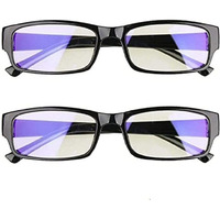 Metaliya One Power Readers Auto Focus Reading Glasses,Clear Focus Adjusting Optic For Women And Men Rimless Blue Light Blocking Lenses,Lightweight Frame Computer Screens Eye Glasses
