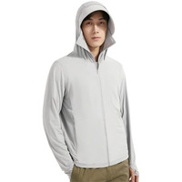 Gustave Men's Sun Protection Hoodie Shirt Upf 50+ Long Sleeve Uv Spf T-Shirts With Mask Rash Guard Fishing Lightweight, Xxxl