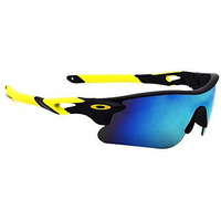 Peter Jones Blue Sports Unisex Sunglasses | Polarized Lenses & Polycarbonate Frame | 100% Uv Protection For Driving, Sports & Cycling (Model M007Y)