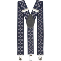Peluche Voguish Blue Color Suspender For Men |Freesize - 3.5Cm Width And 110Cm Length