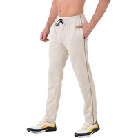 Relight Wears Mid Rise Track Pant For Men - Rich Cotton, Regular Fit With One Side Zip Solid Trackpants | Stylish And Comfortable | Sports, Gym And Casual Wear, (X-Large, Grey)