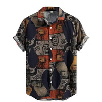 Indoprimo Casual Printed Half Sleeve Shirt For Men Multicoloured