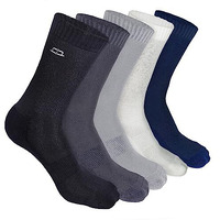 Heelium Bamboo Crew Socks For Men | Formal Socks, Full Length | Odour Free & Cushioned Base | 3X Softer Than Regular Socks, Assorted