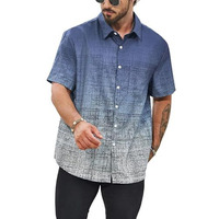 Lymio Shirt For Men|| Regular Fit Shirt For Men (Resort-Bl-W-L) Blue-White