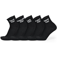The Sock Street Gym Socks For Men Workout, Ankle Sock Cotton, Odor Free, Breathable, Comfortable, Non-Slippery, Workout & Sports Socks, Running, Athletic Socks Men & Women - Black