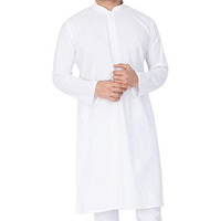 Vastramay Men's Cotton Blend White Kurta - Timeless Elegance For Festivals & Events | Classic Design, Premium Comfort, And Versatile Style | Ethnic Attire For Cultural Celebrations & Independence Day