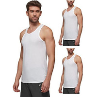 Xyxx Men's Ace Premium Cotton Modal Round Neck Vest Pack Of 3 (White,White;White; Xl)