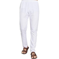 Divisive Men's Cotton Blend Stitched Slim Fit Pyjama (Dpt1_L_White)