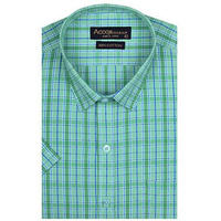 Accox Men's Half Sleeves Formal Regular Fit Cotton Check Shirt(Multi,Gc297_42)