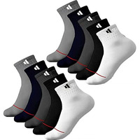 Sjeware Unisex Polyester Men And Women Solid Ankle Length Socks Free Size Multicolors (Pack Of 10)