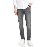 Symbol Premium Men's Slim Fit Stretchable Mid Rise Jeans | Casual Denim | Cotton Stretch | Fashion Shades Of Black & Blue (Available In Plus Size) (Mid-Grey_32)