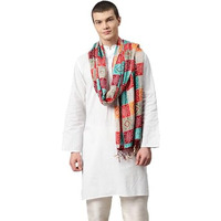 Weavers Villa Cotton Woven Printed Dupatta For Men (Multicolor), 2.20 Mtrs