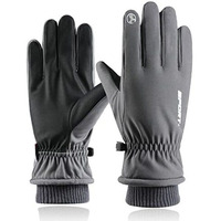 Fabseasons Unisex Warm Winter Gloves, Water Resistant, Mobile Touchscreen Enabled, Windproof For Hiking, Driving, Running & Outdoors, Nylon