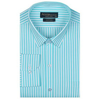 Accox Men's Striped Full Long Sleeves Regular Fit Cotton Formal Checkred Shirts(Gcr65_42) Multicolour