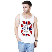 Veirdo Men's Regular Fit Vest (G4_97_Lndnwht_Xxxl_White_3Xl)