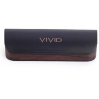 Vivid Vision Unisex Adult Lightweight Eyewear Specs Case Cover | Protect Eye Glasses | Abs | Plastic | Spectacles | Cases | Ap-276 | Black-Brown