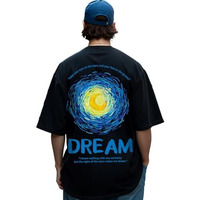 Bewakoof Men's Graphic Printed Oversized Fit T-Shirt_620199_Black_L