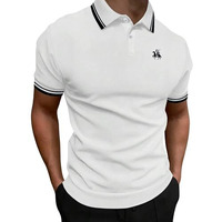 Lymio Men Regular Fit T-Shirt || T-Shirt For Men || Polo T Shirt || T-Shirt (Polo-12-White-Xl)