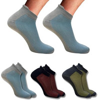 Ecosync Premium Bamboo Socks For Men & Women  3-Pack (Lt Grey/Black/Anthra Mel) 80% Organic Bamboo, Moisture-Wicking, Breathable, Diabetic-Friendly, Gentle Compression,Soft & Durable.