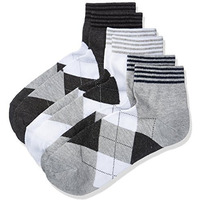 Amazon Brand - Symbol Men's Cotton Blend Over The Knee Socks (Aks05_Multicolor 2_One Size), Grey (Combo Pack Of 3)