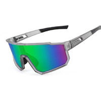 Huvora Polarized Sports Sunglasses For Cricket Cycling Riding Biking Driving | Lightweight Uv Protected Sports Goggles For Men Women Full Frame Anti Glare Stylish Mirrored Sunglasses (Grey)