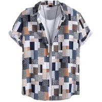 Funky Rich Regular Fit Shirt For Men | Half Sleeve Lycra Shirt | Casual Shirt For Men | Trendy Printed Shirt Design | Lycra Fabric Shirt | Casual Wear For Men (In, Alpha, Xl, Regular, 21)