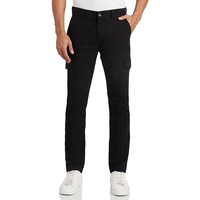 Amazon Brand - Symbol Men's Slim Fit Cotton Cargos (Aw17Trs-07-7_Black_34W X 31L)