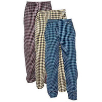 Digital Shopee Men's Cotton Checkered Pajama Lower Pant (Color-Multicolor) Pack Of 3 Size-X-Large