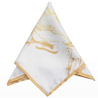 To The Nines Men's White Pocket Square