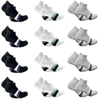 Juari Be A Gentleman Cotton Blend Ankle Length Socks For Men And Women (Free Size, Pack Of 12), Assorted