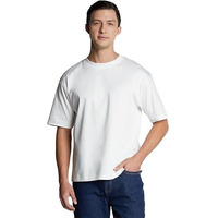 Symbol Premium Men's Super Soft Cotton Oversized T-Shirt (White_L)