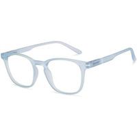 Creature Spectacles Frame| Lightweight Specs With Zero Power|Medium (Sun-095-Sky Blu)