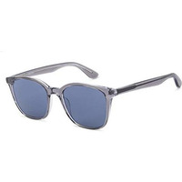 John Jacobs Ali Fazal Uv Protection Sunglasses For Men & Women | Grey Transparent Blue Solid Full Rim Square | Large | Jj S13313-C1