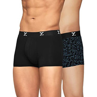 Xyxx Men's Modal Modern Solid Trunks (Pack Of 2) (Xytrnk_R2R5_001_Yoga Pet+Black_L)