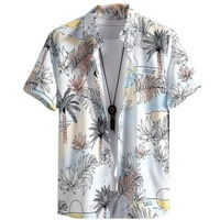 Dhruvi Trendz Mens Rayon Men's Casual Shirt Regular Fit Western (Dt-Ms-6083_White1_L) White