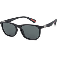 Vincent Chase Eyewear By Lenskart | Full Rim Wayfarer Sunglasses | Polarized And 100% Uv Protected | Men & Women | Large | La S13163 (Color:-Black/Lens Green)-Pack Of 1