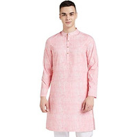 Amazon Brand - Symbol Men's Cotton Regular Fit Kurtas (Sy-A22-Mna-Etk-30_Red_L)