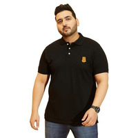 Bigbanana Men's Regular Fit Polo (Tim-Black,Black,6Xl)