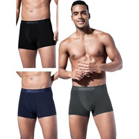 Damensch Men Deo-Soft Supima Modal Trunks-Pack Of 3-Blayze Grey, Kentt Blue, Wayn Black-Medium