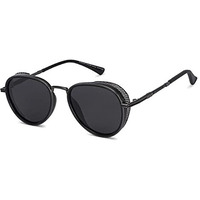 Vincent Chase By Lenskart | Grey Aviator Stylish Sunglasses | Polarized & Uv Protected | For Men & Women | Large | Vc S13835