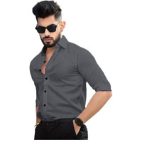Pinkmint Cotton Spread Collar Long Sleeve Shirt For Men Formal Wear Office Wear Multicolour