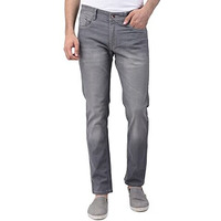 Ben Martin Men's Slim Fit Stylish Stretchable 32 Size Grey Cotton Denim Mid Rise Jeans Pant For Men, Jj3-3